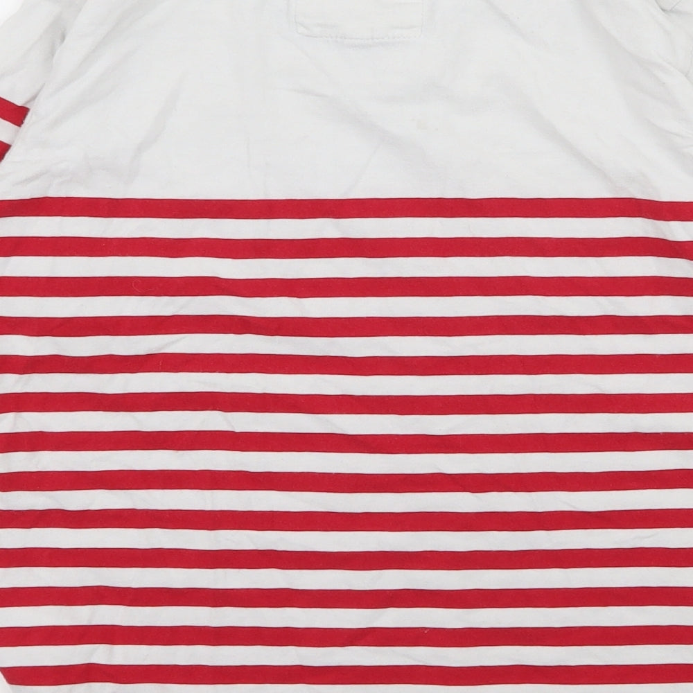 JJ Jeans Boys Red Striped Jersey Basic T-Shirt Size 7-8 Years