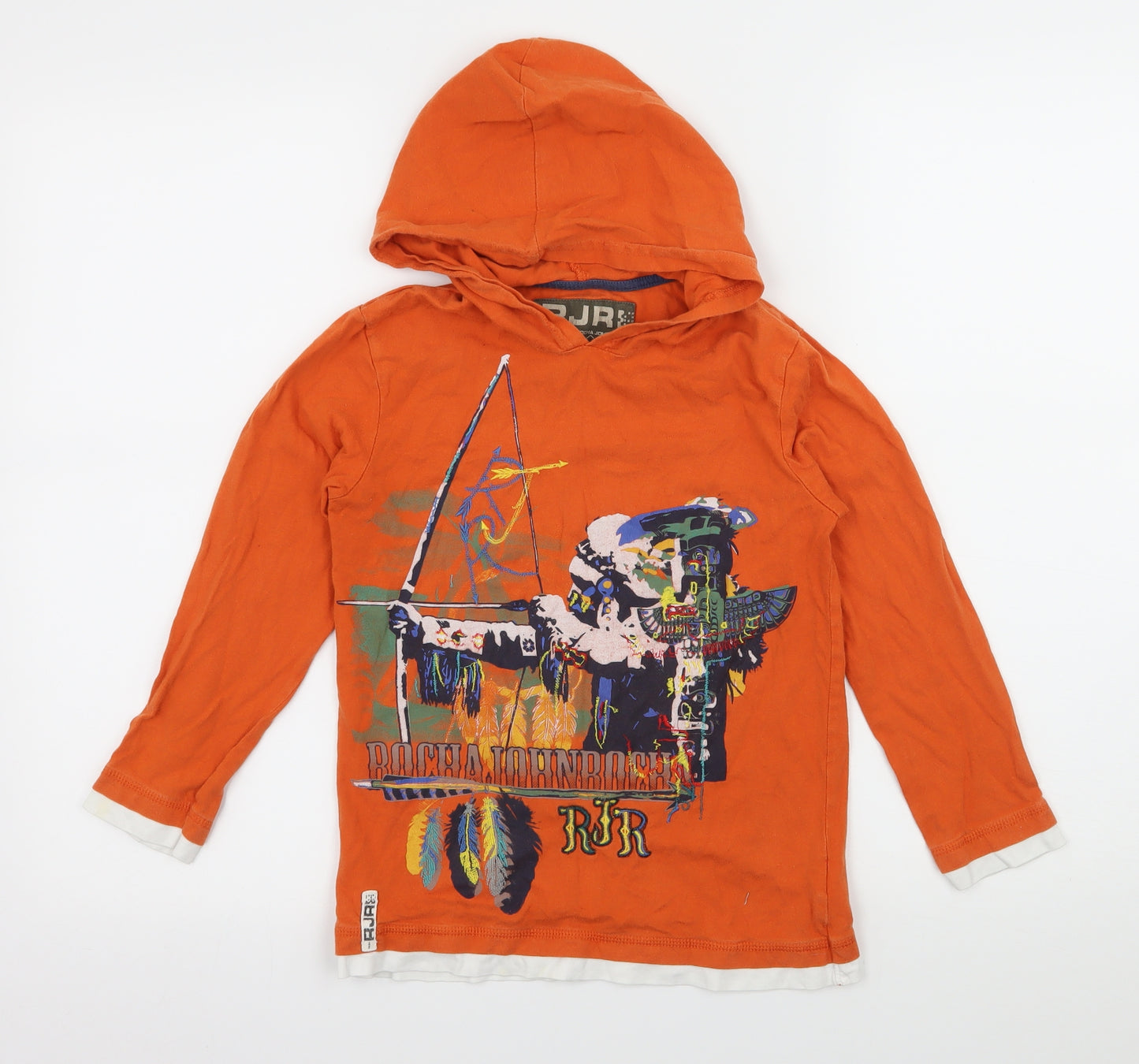 RJR.John Rocha Boys Orange  Jersey Basic T-Shirt Size 7-8 Years
