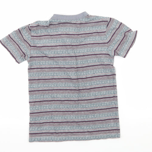 RJR.John Rocha Boys Grey Striped Jersey Basic T-Shirt Size 7-8 Years