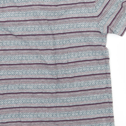 RJR.John Rocha Boys Grey Striped Jersey Basic T-Shirt Size 7-8 Years