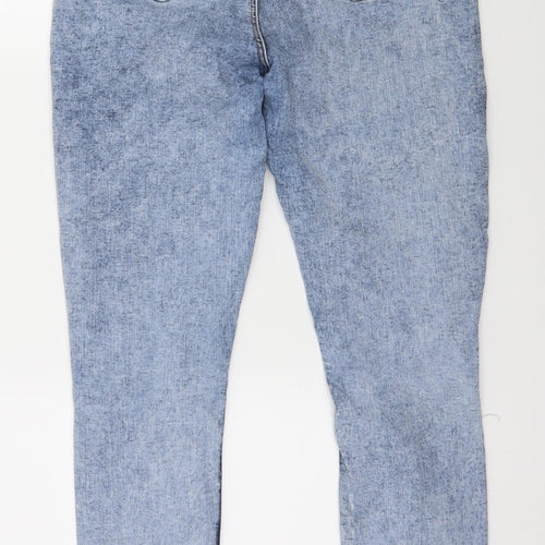 Denim & Co. Womens Blue  Denim Skinny Jeans Size 12 L28 in