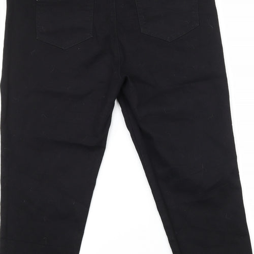 Peacocks Womens Black  Denim Jegging Jeans Size 12 L20 in - Cropped