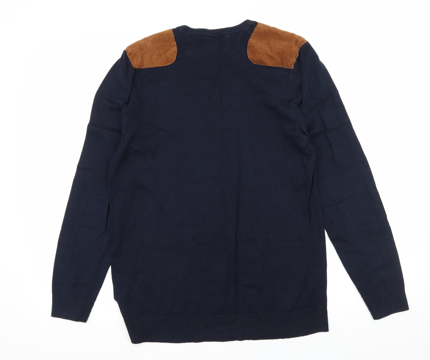 River Island Mens Black  Knit Pullover Jumper Size S