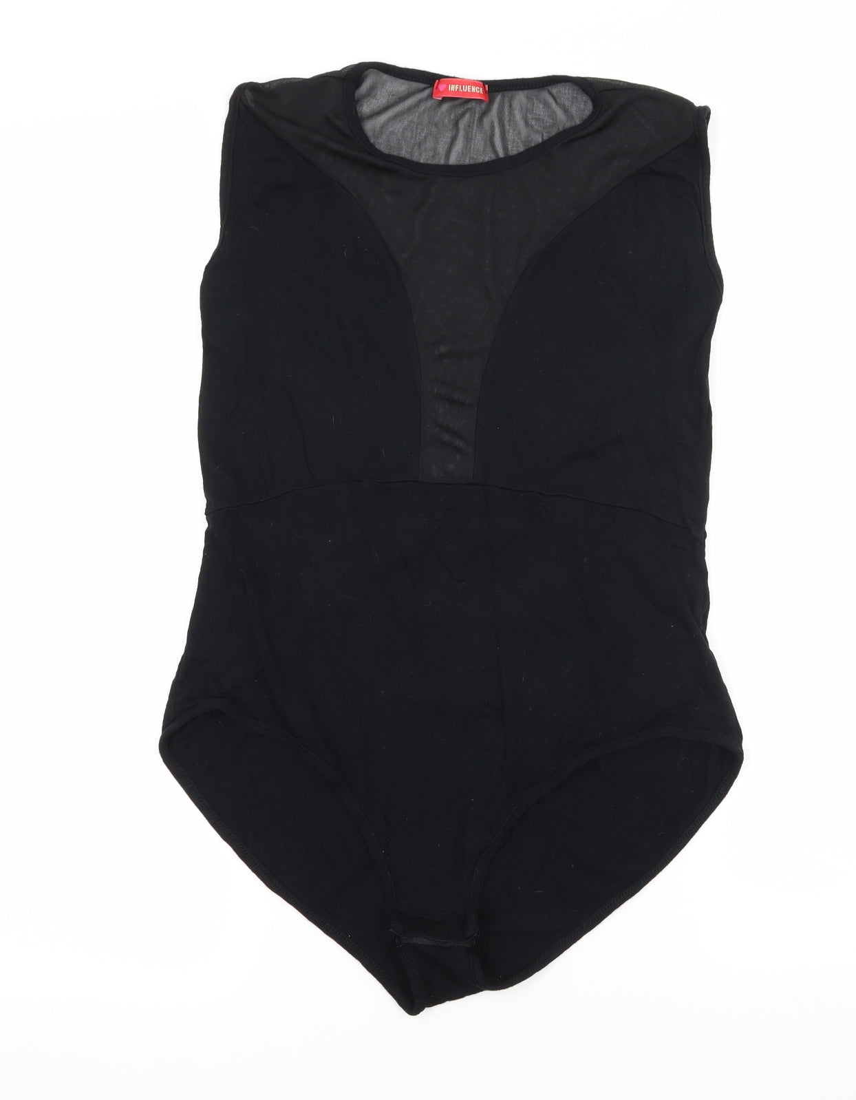 Influence Womens Black  Jersey Bodysuit One-Piece Size M