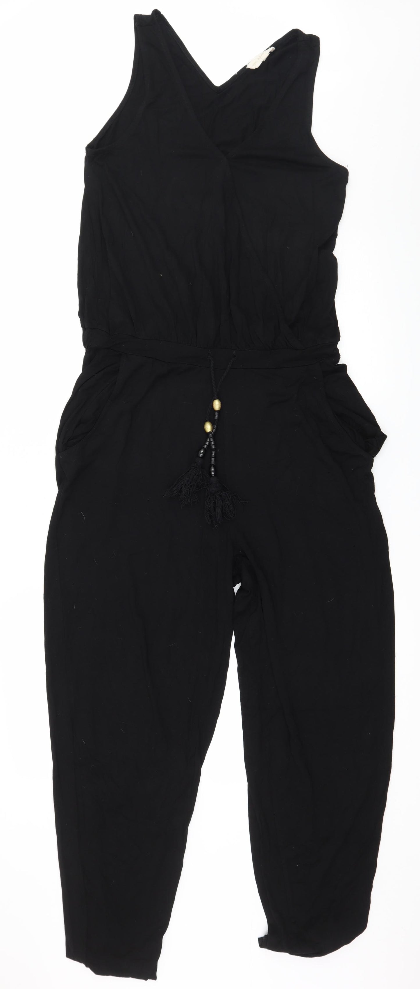 NEXT Womens Black   Jumpsuit One-Piece Size 14 L28 in