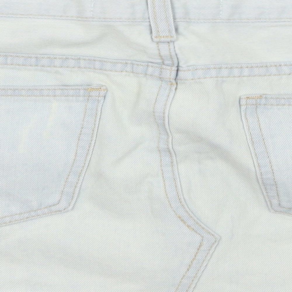 Yes Yes Womens Blue  Denim Mini Skirt Size 14