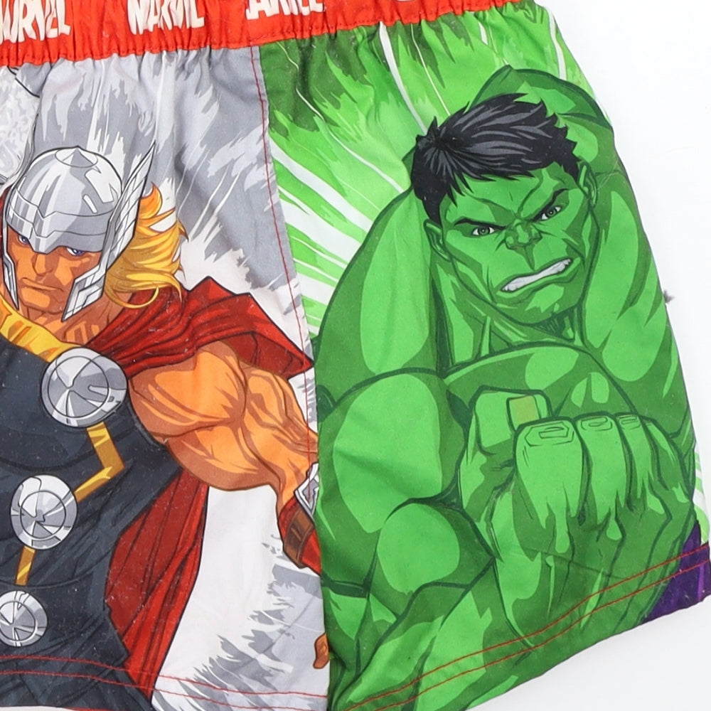 George Boys Red   Bermuda Shorts Size 5-6 Years