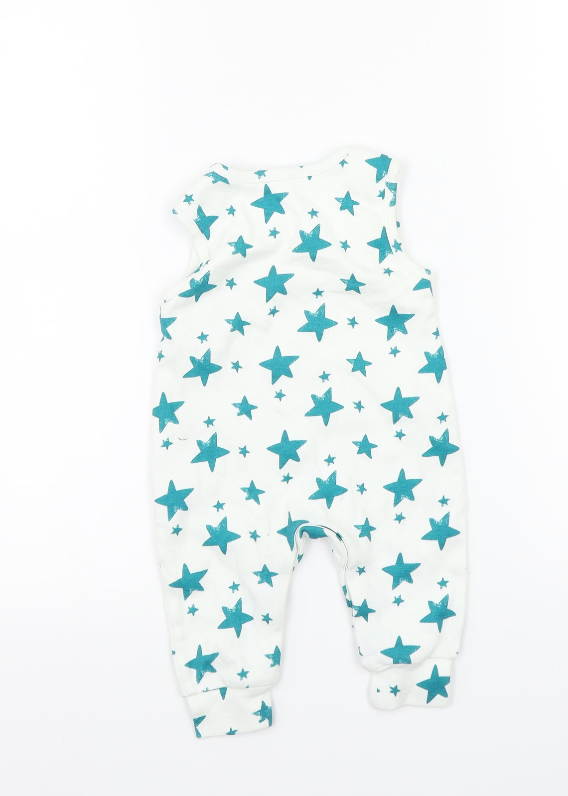 Preworn Baby White   Babygrow One-Piece Size 0-3 Months