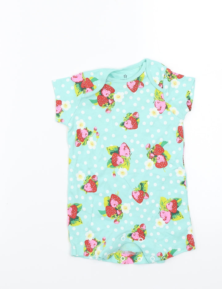 NEXT Baby Blue Polka Dot Babygrow One-Piece Size 0-3 Months