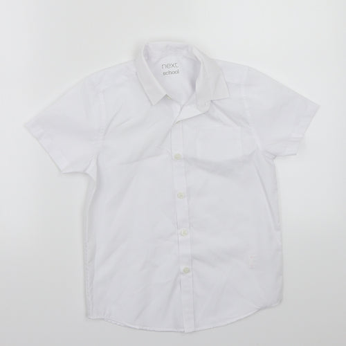 NEXT Boys White   Basic Button-Up Size 6-7 Years