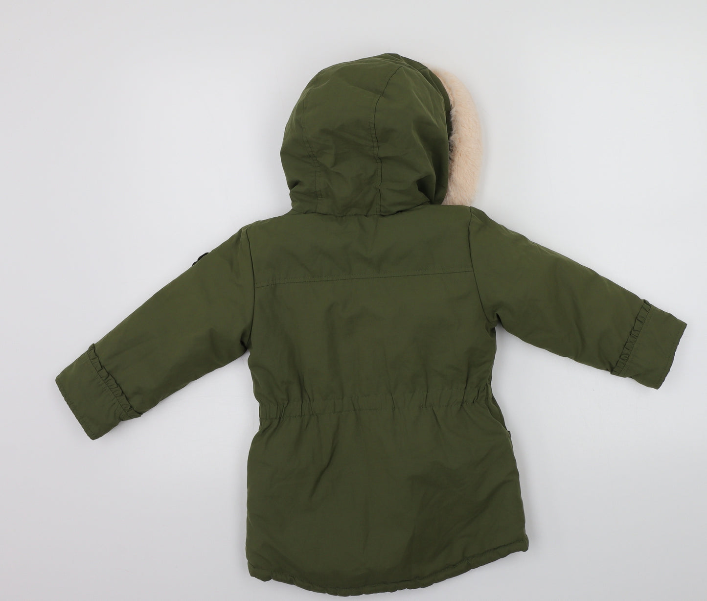 Matalan Girls Green   Jacket Coat Size 3-4 Years