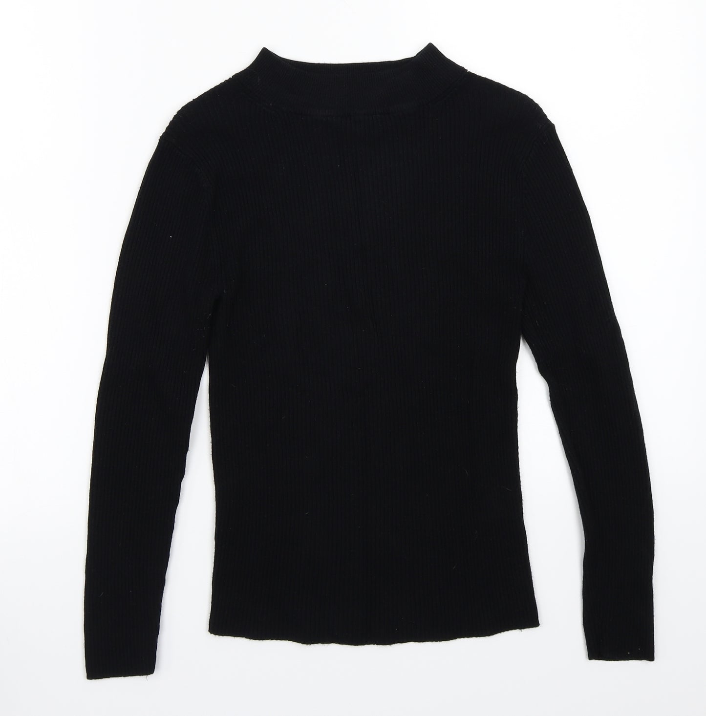 Primark Womens Black  Rayon Pullover Jumper Size 12
