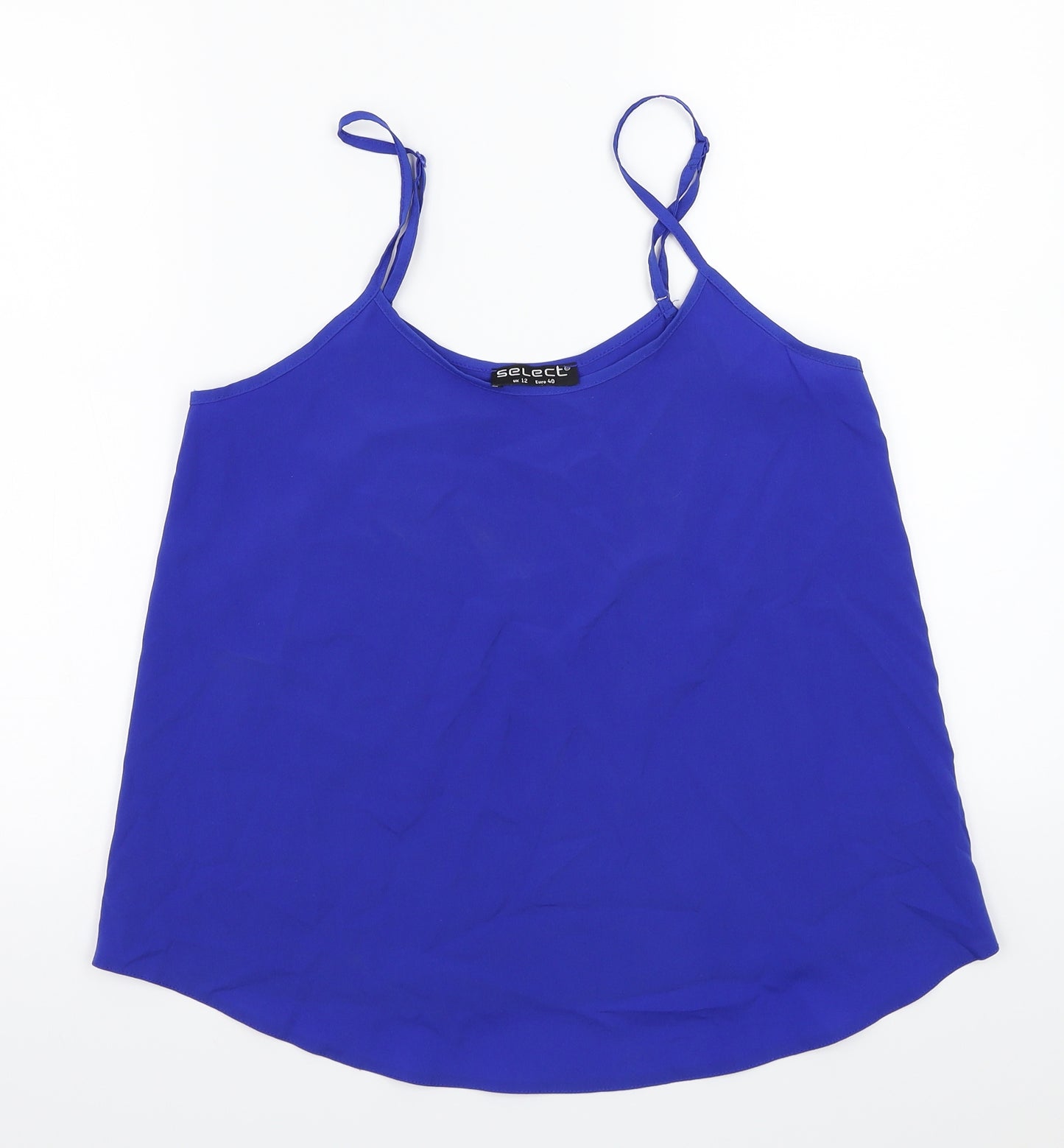 Select Womens Blue   Basic T-Shirt Size 12