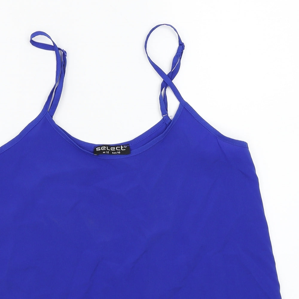 Select Womens Blue   Basic T-Shirt Size 12