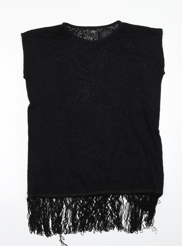 F&F Womens Black   Basic T-Shirt Size S