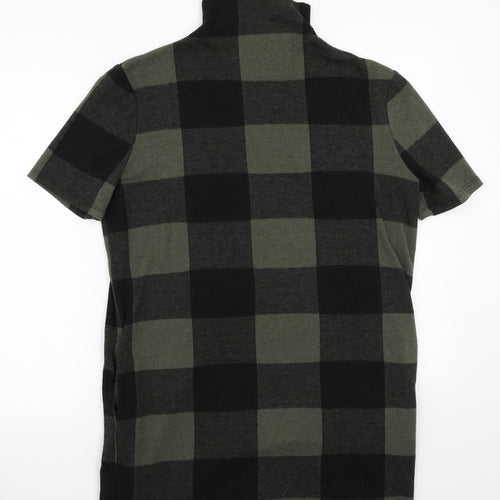 Select Womens Green Check  A-Line  Size 12