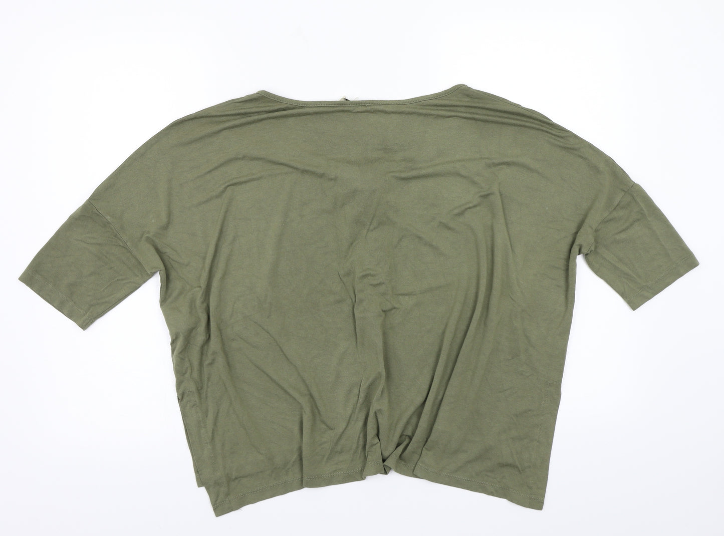 Brave Soul Womens Green   Basic T-Shirt Size M