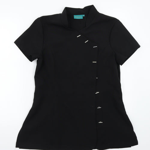 Swanstons Womens Black   Basic Button-Up Size 12