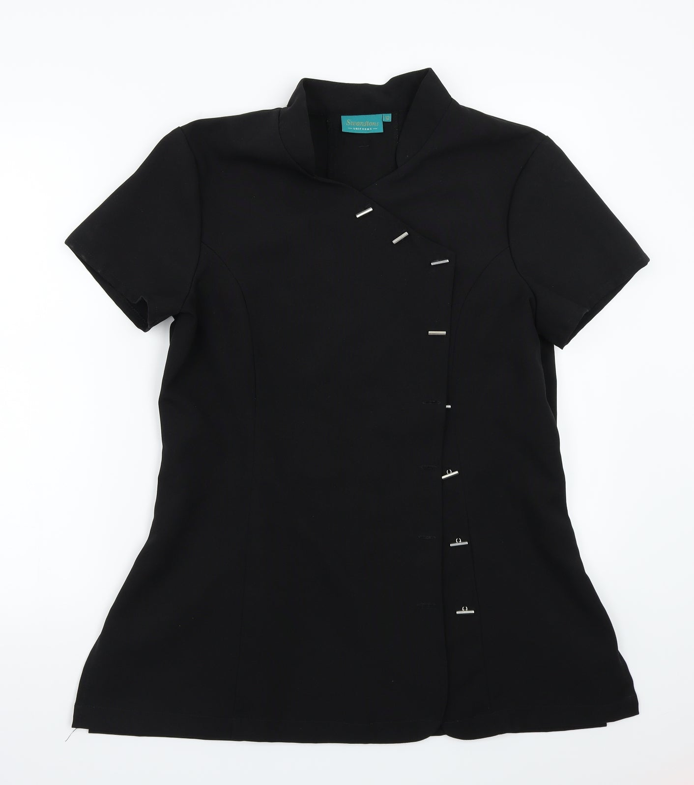 Swanstons Womens Black   Basic Button-Up Size 12