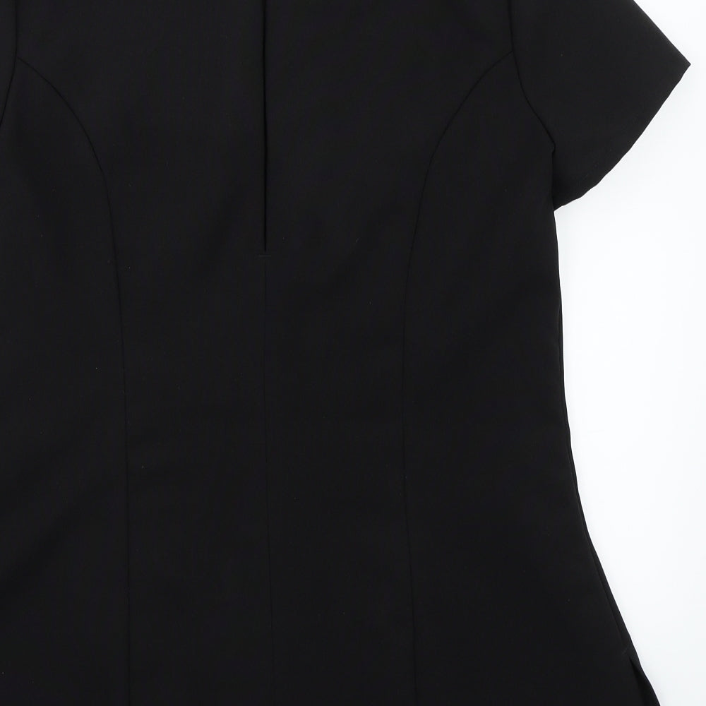 Swanstons Womens Black   Basic Button-Up Size 12