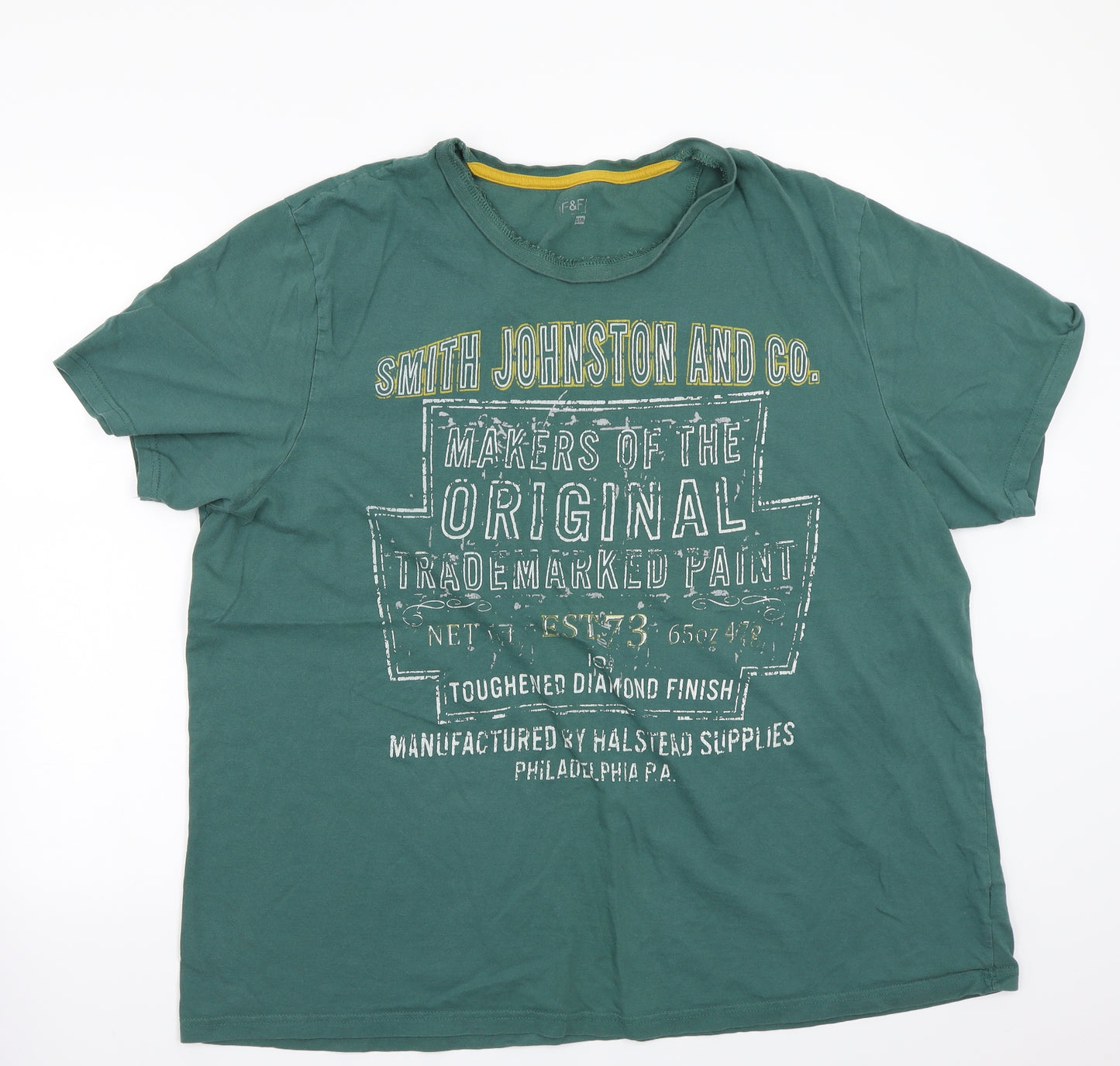 F&F Mens Green    T-Shirt Size 3XL
