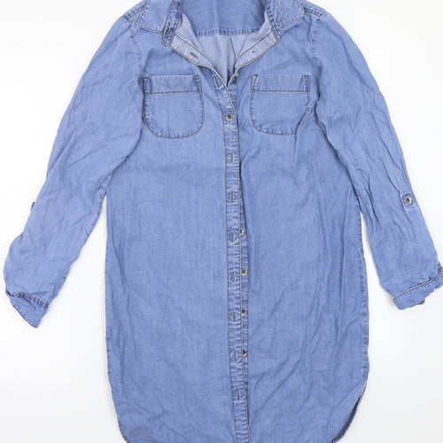F&F Womens Blue   Basic Button-Up Size 6