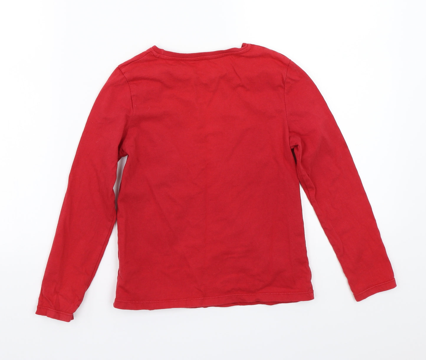 George Girls Red  Canvas Basic T-Shirt Size 5-6 Years  - Minnie mouse