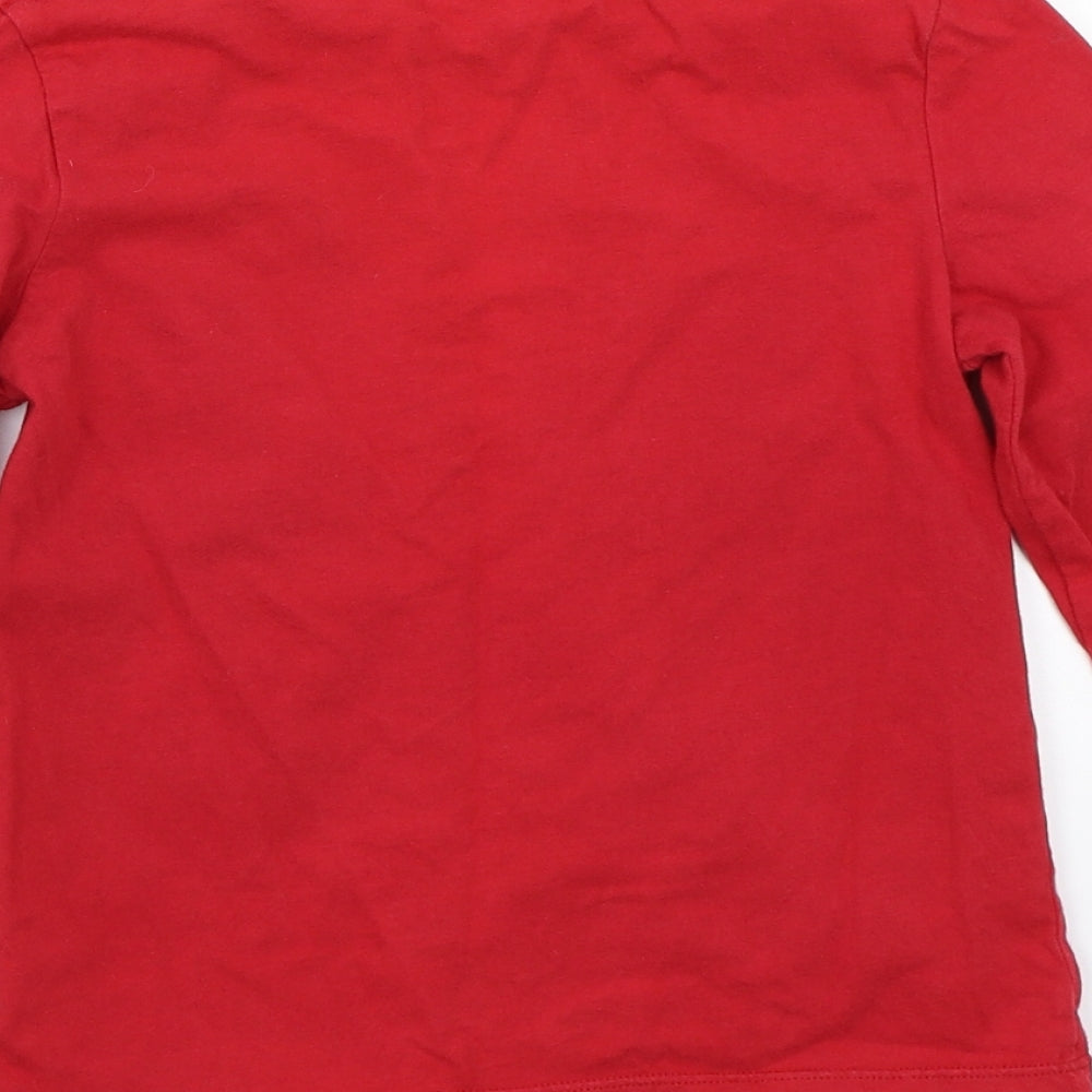 George Girls Red  Canvas Basic T-Shirt Size 5-6 Years  - Minnie mouse