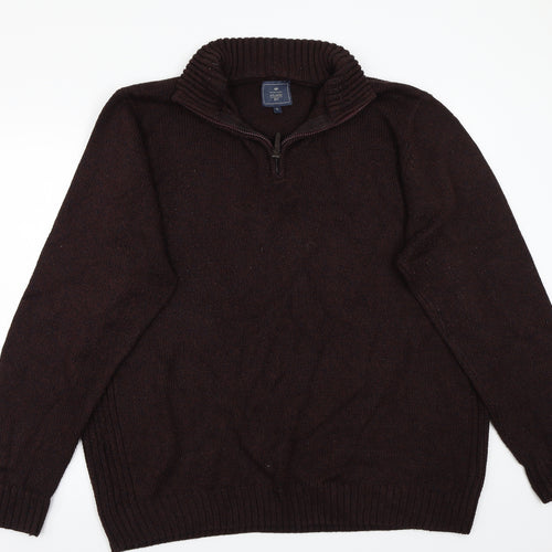 Atlandtic bay Mens Brown   Pullover Jumper Size XL