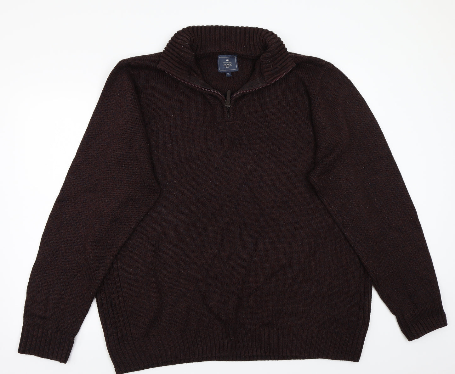 Atlandtic bay Mens Brown   Pullover Jumper Size XL