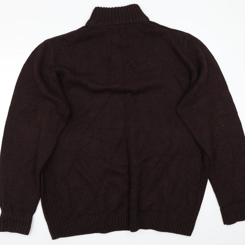 Atlandtic bay Mens Brown   Pullover Jumper Size XL
