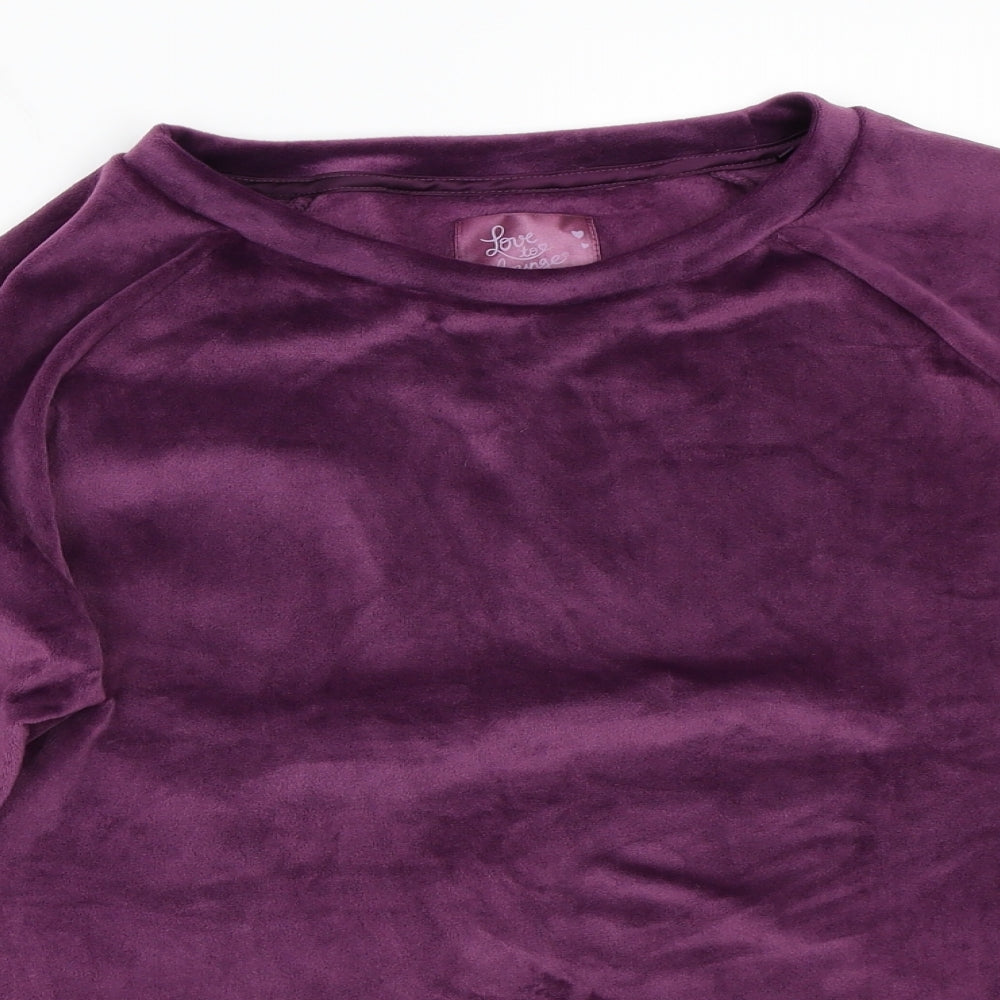 Love to lounge Womens Purple   Pullover Jumper Size M