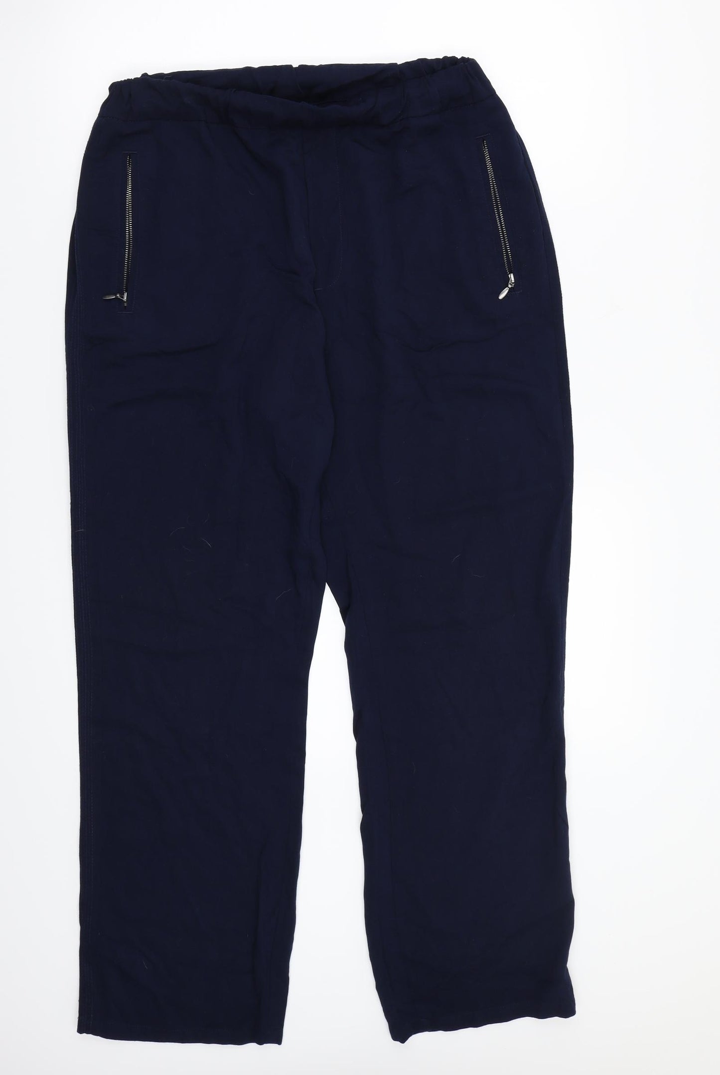 Cotton Traders Womens Blue   Trousers  Size 14 L31 in