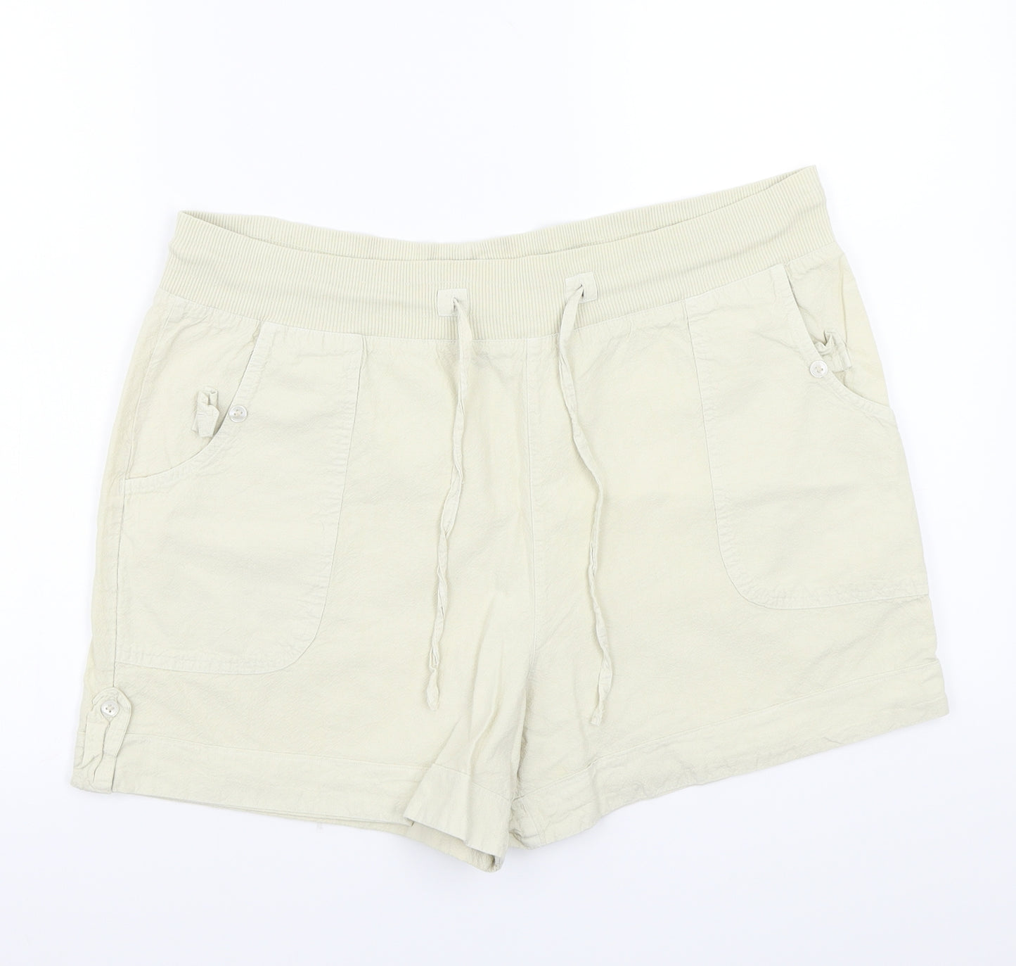 MIA Womens Beige   Bermuda Shorts Size 14