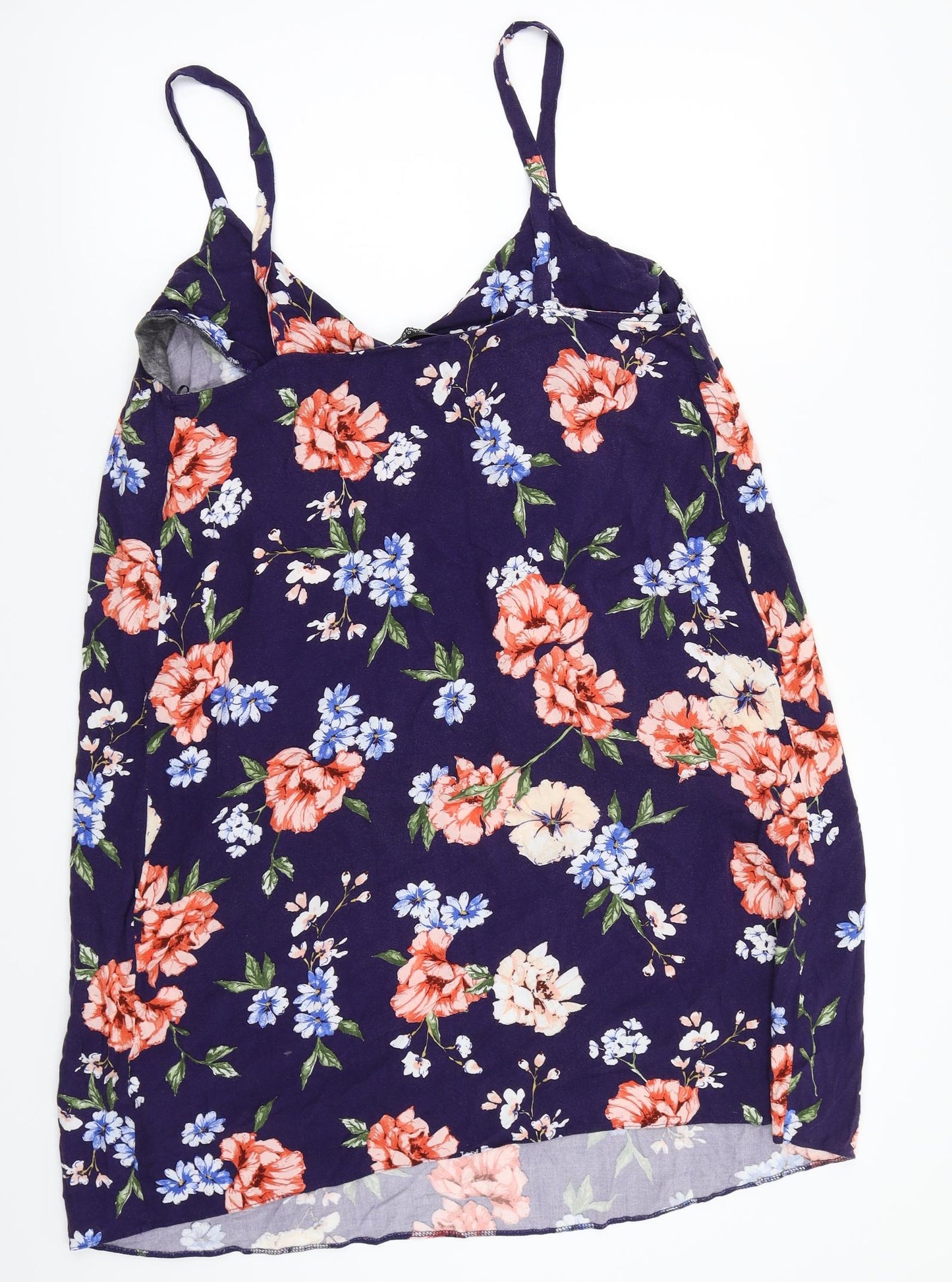 Newlook Womens Purple Floral  A-Line  Size 16