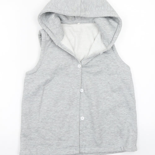 Preworn Womens Grey   Gilet Coat Size 2