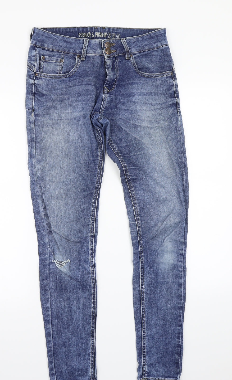 Preworn Womens Blue   Skinny Jeans Size 10 L28 in