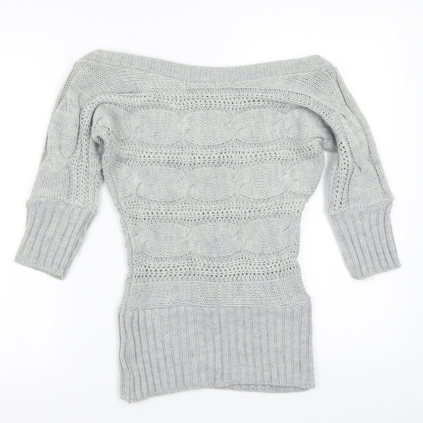 Jane Norman Womens Grey   Basic T-Shirt Size 8