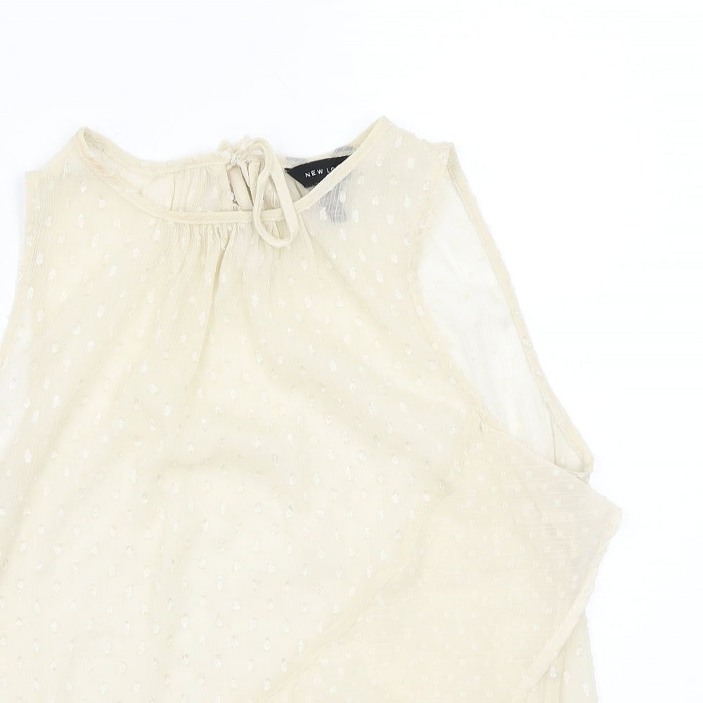 Newlook Womens Beige   Basic T-Shirt Size 14