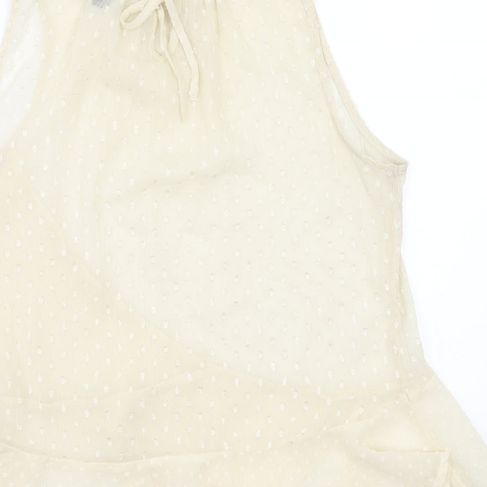 Newlook Womens Beige   Basic T-Shirt Size 14