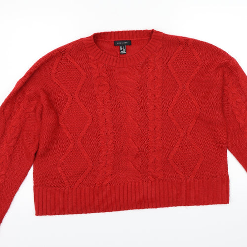 Newlook Womens Red   Pullover Jumper Size L