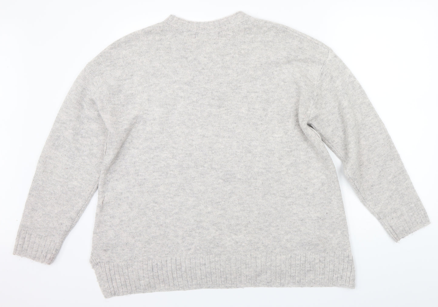 Marks and Spencer Womens Grey   Pullover Jumper Size L