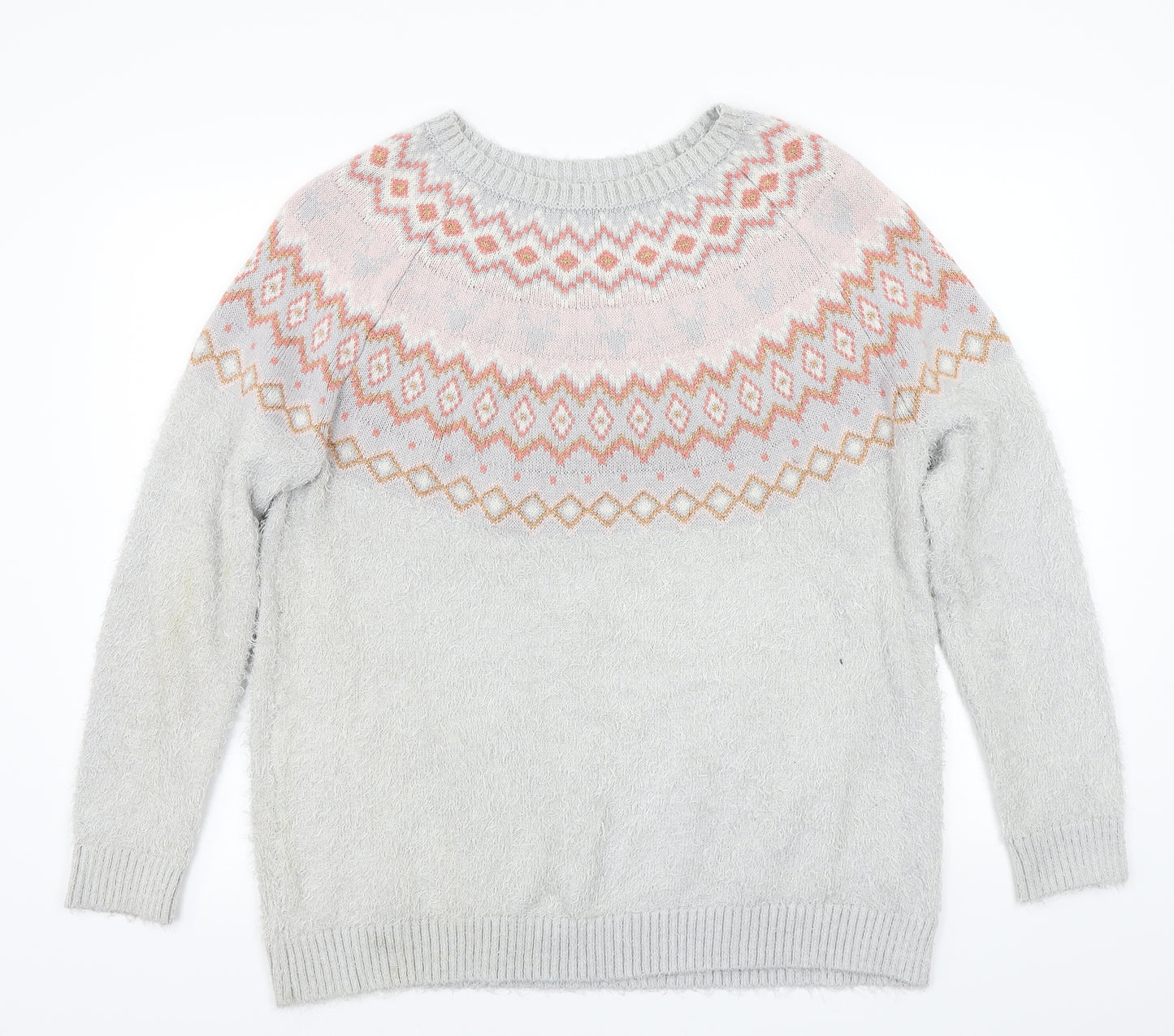 Nutmeg Womens Grey   Pullover Jumper Size 20