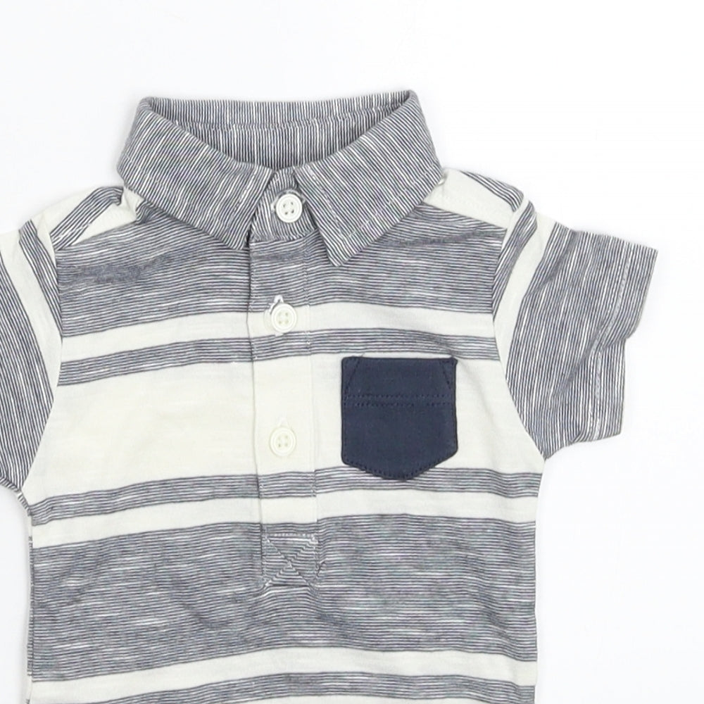 Nutmeg Baby Blue Striped  Babygrow One-Piece Size Newborn