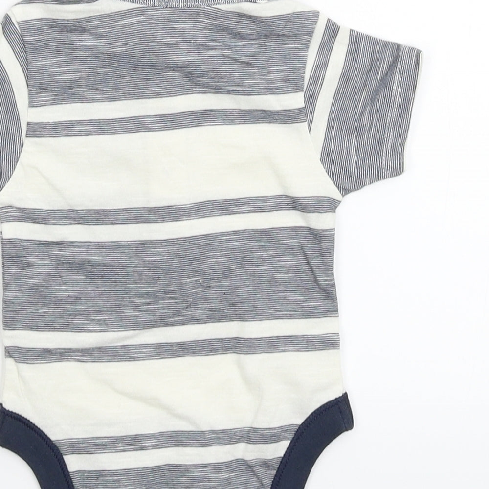 Nutmeg Baby Blue Striped  Babygrow One-Piece Size Newborn