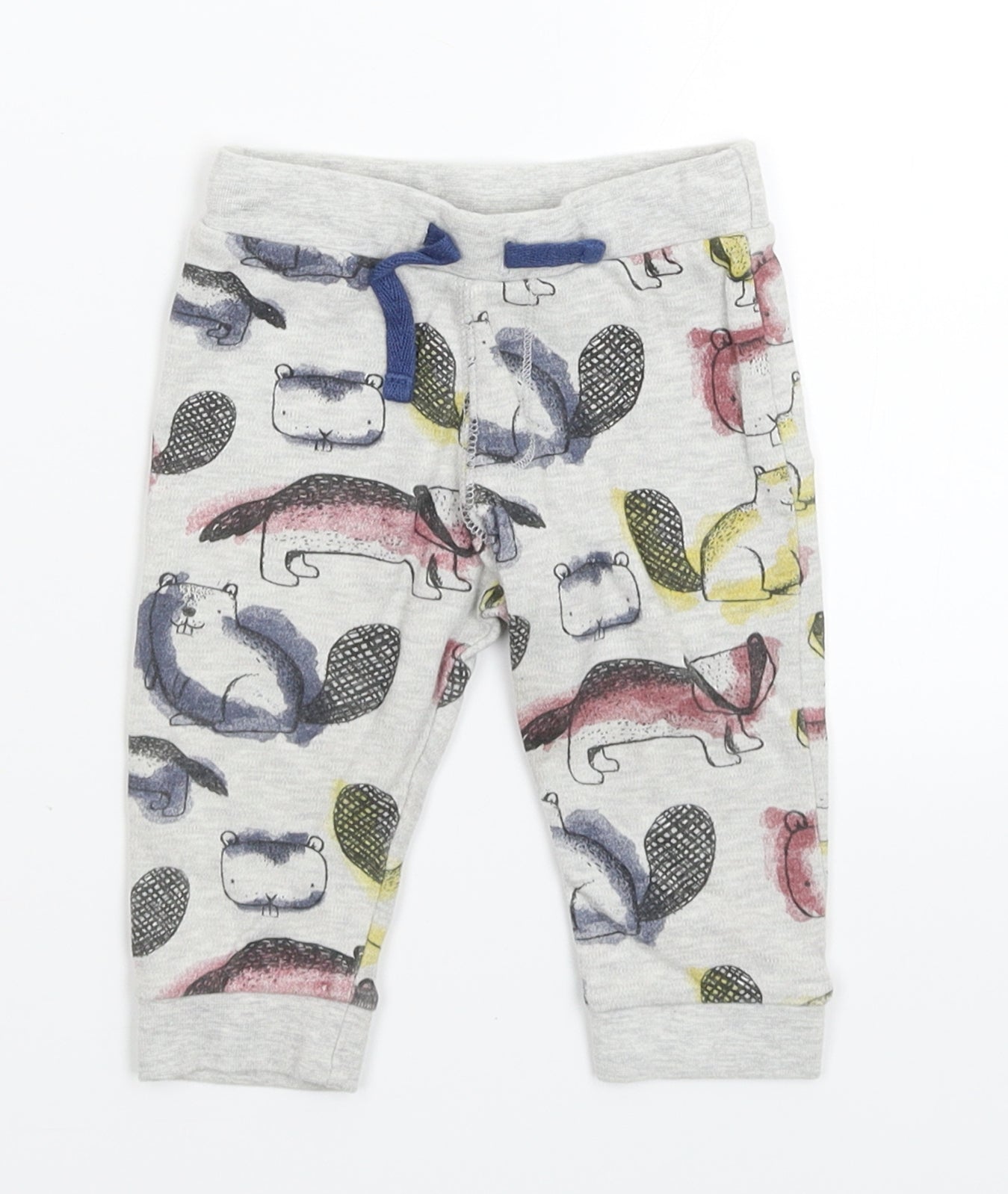 F&F Baby Grey   Jogger Trousers Size 6-9 Months
