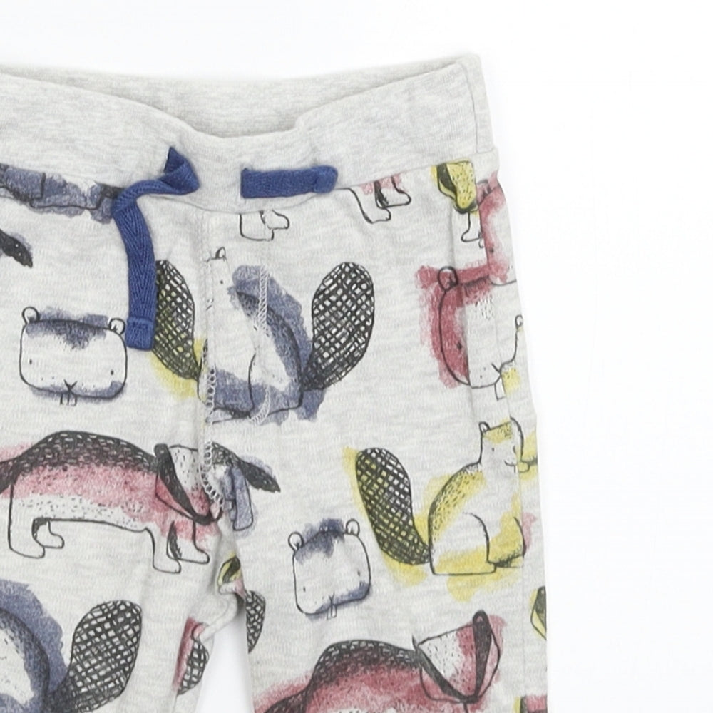 F&F Baby Grey   Jogger Trousers Size 6-9 Months