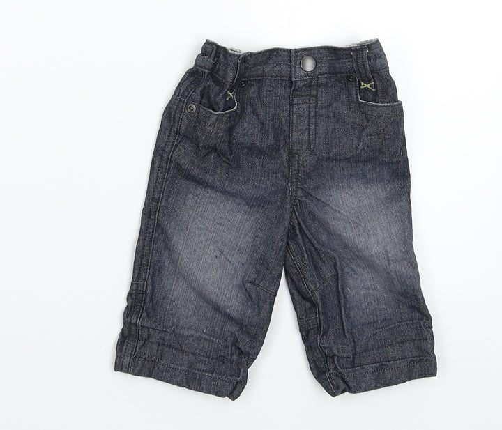 Baby Boutique Baby Blue Denim Capri Jeans Size 3-6 Months