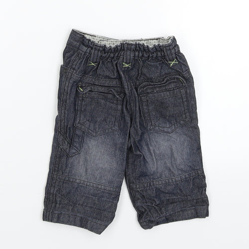 Baby Boutique Baby Blue  Denim Capri Jeans Size 3-6 Months