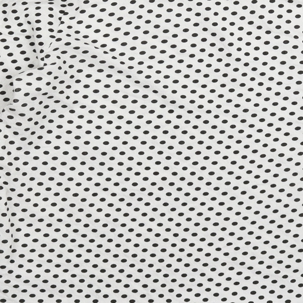 H&M Girls White Polka Dot  Basic T-Shirt Size 13-14 Years